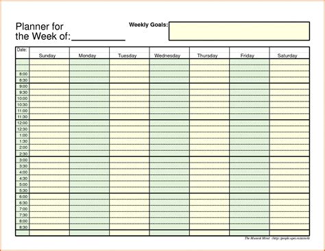 blank daily calendar  time slots studynew