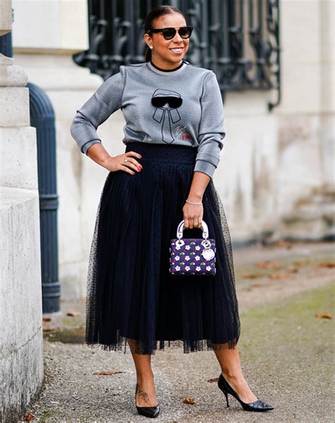 19 easy black skirt outfit ideas purewow