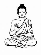 Buddha Drawing Clipart Simple Draw Drawings Buddhist Sketch Gautam Sketches Outline Colour Google Clip Painting Gautama Lord Rajzok Clipartmag India sketch template