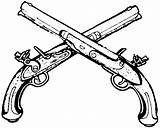 Tattoo Pistols Musket Flintlock Crossed Pistolet Piraten Clipartmag Clipartpanda Tribal Dessiner sketch template