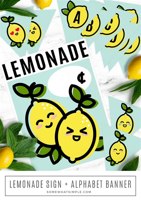 lemonade stand sign printables printable word searches