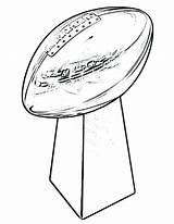Trophy Bowl Super Coloring Pages Superbowl Drawing Color Getcolorings Getdrawings Paintingvalley sketch template