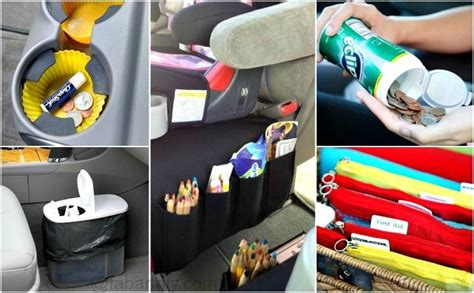 12 brilliant hacks to keep your car organized and clean