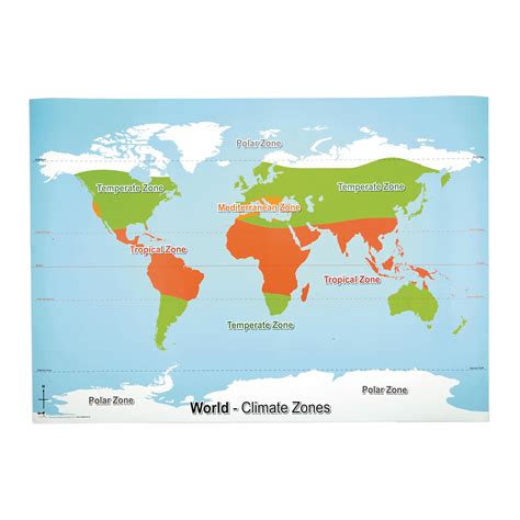 world climate zone map  gls educational supplies