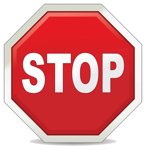 stop sign clip art transparent