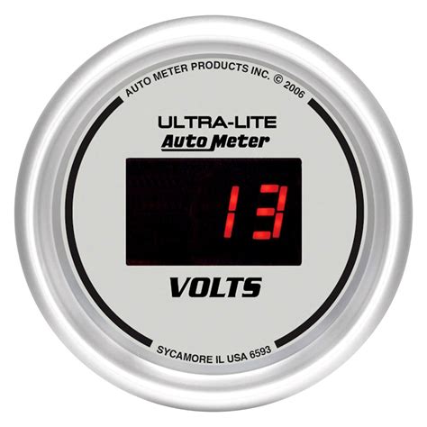 auto meter  ultra lite digital series   voltmeter gauge