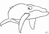 Whale Coloring Blue Pages Cartoon Printable Categories sketch template
