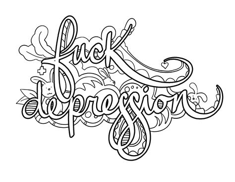 top depression coloring pages