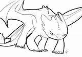 Toothless Lineart sketch template