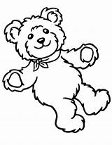 Bear Teddy Coloring Stuffed Toddlers Pages Printable sketch template