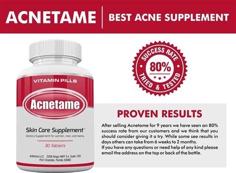 acnetame  ct acne pills supplements  acne vitamin treatment