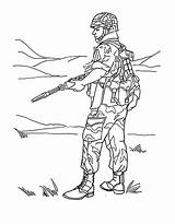 Coloring Pages Soldier Forces Print Special Color Military Kids sketch template