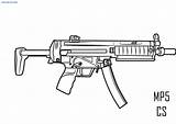 Armi Mp5 Pistole M16 Scar sketch template