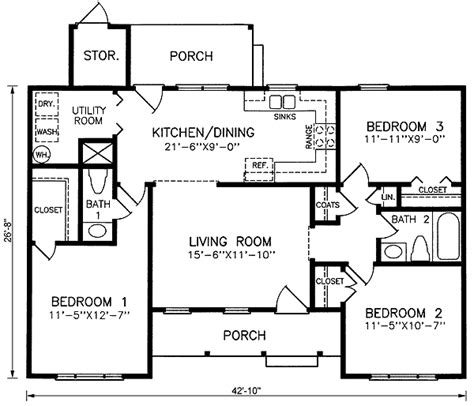 sq ft ranch house plans