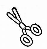 Coloring Pages Scissors Clipart sketch template