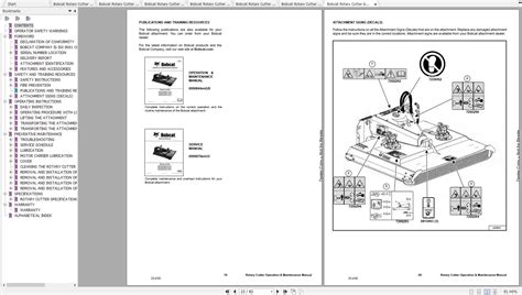 bobcat rotary cutter operation maintenance manuals auto repair manual forum heavy