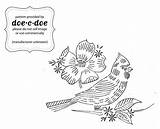 Bird Patterns Visit Embroidery sketch template