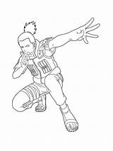 Shikamaru Coloring Pages Nara sketch template