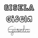 Gisela Significa Niña Flecha Trata Origen Germánico sketch template