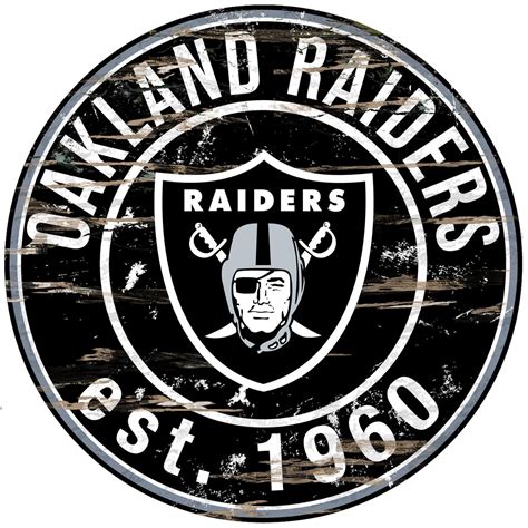 oakland raiders distressed   sign nfl oakland raiders