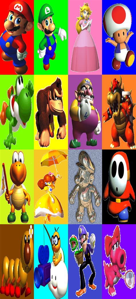 Mario Kart 64 Roster By Rutgervdc On Deviantart