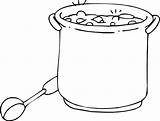 Soup sketch template