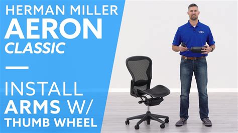 herman miller aeron classic   attach  armrests youtube