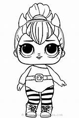 Lol Coloring Pages Dolls Painting Doll sketch template