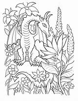 Coloring Fantasy Animal Dragon Myth sketch template