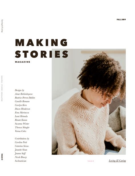 making stories magazine issue  beautiful knitters