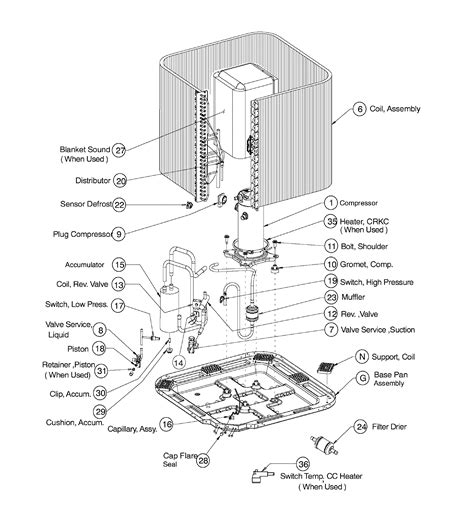 air conditioner condenser parts diagram carrier abaa central air conditioner parts