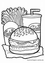 Coloring Burger Pages Popular sketch template