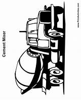 Coloring Cement Truck Mixer Clipart Graphics Dump Clip Library Popular sketch template
