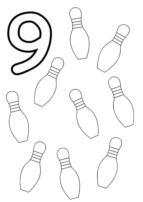 bowling coloring pages books    printable