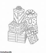 Coloring Presents Coloringpages sketch template