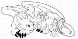 Dragon Coloring Pages Train Toothless sketch template
