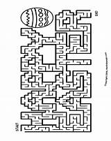 Coloring Easter Maze Pages Happy Printable Kids Sheets Color Print Mazes Colouring Clip Cliparts Printables Egg Christmas Clipart Adults Thekidzpage sketch template