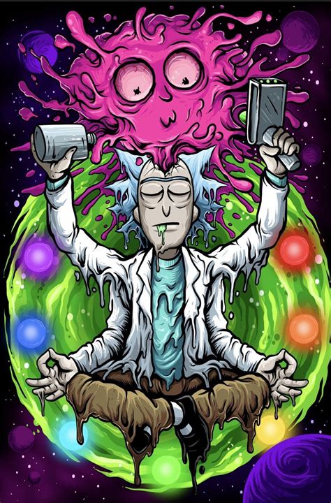 rick  morty smoking weed drawings dehalvesetningersgudinner