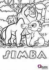 Simba King Bubakids Lionking Colorin sketch template