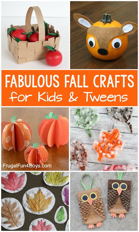 fabulous fall crafts  kids  tweens frugal fun  boys  girls