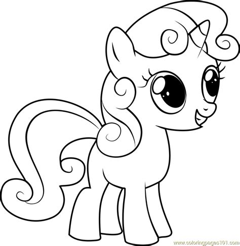 sweetie belle coloring page    pony friendship  magic