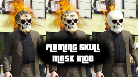 flaming skull mask gta modscom