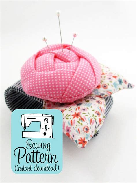 rose pincushion cuff pdf sewing pattern digital delivery instructions to make a bracelet pin