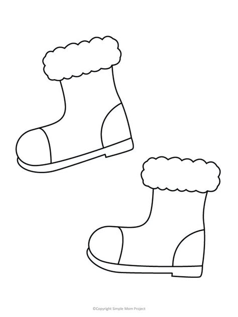 hat template templates cute snow boots flower vase crafts boot