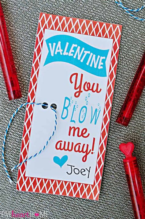 bubbles valentines  printable valentine  blow