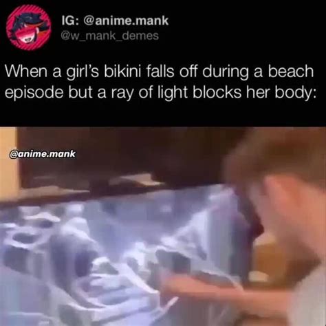 When A Girls Bikini Falls Off During A Beach Episode But A Ray Of