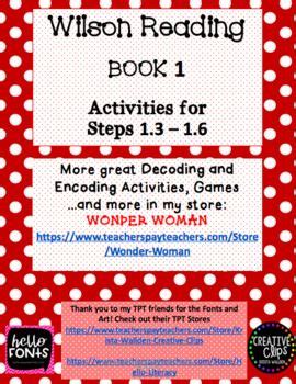 wilson reading book  bundle activities worksheets wilson reading