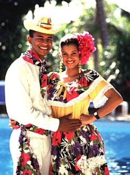 República Dominicana Pareja De Baile En Traje Tradicional República