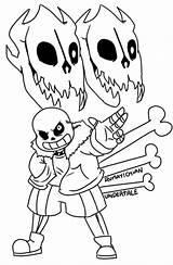 Undertale Underfell Lineart Papyrus Print Rumay Chian sketch template
