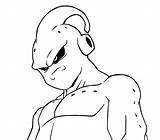 Buu Majin Pages Kid Goku Searches Recent Lineart sketch template